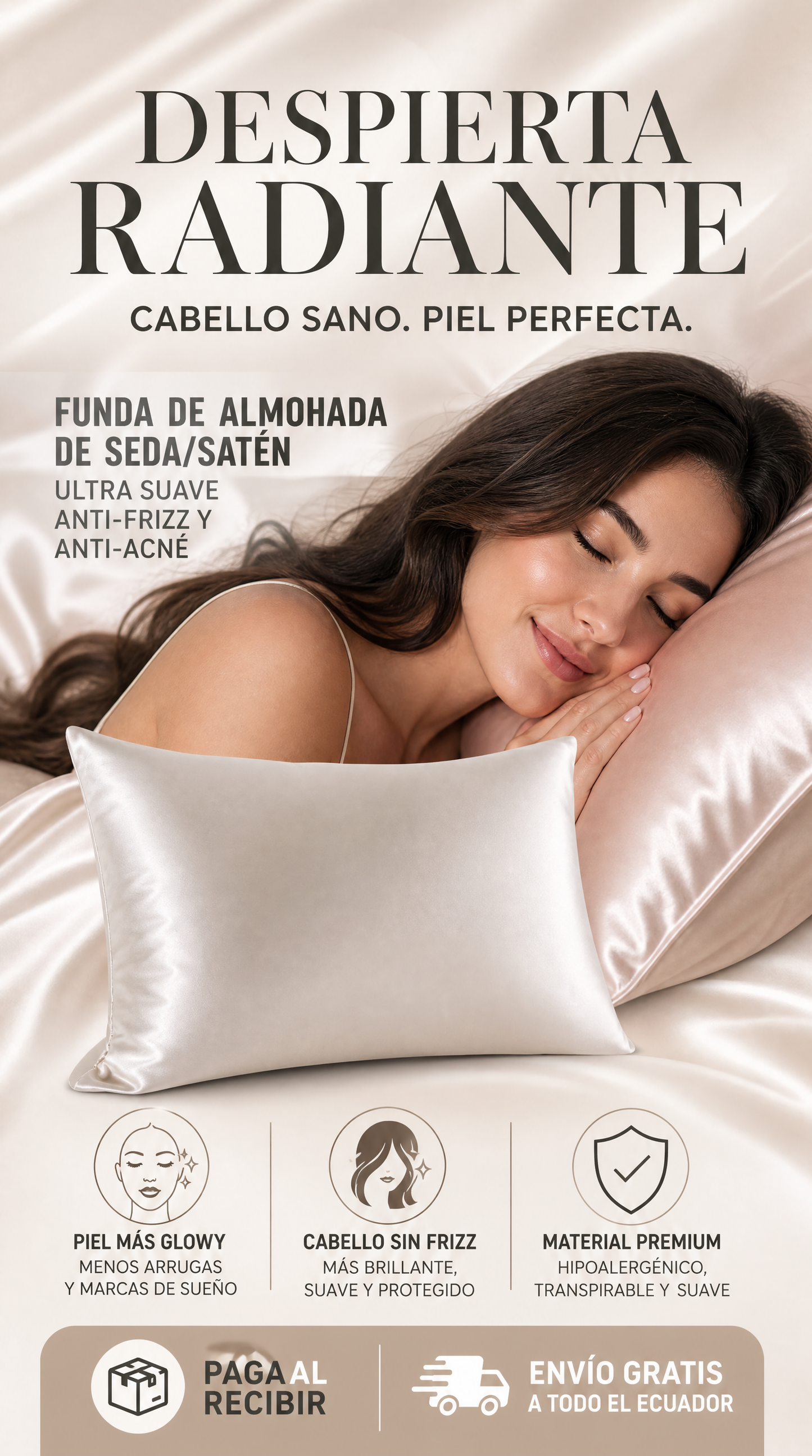 FUNDA DE ALMOHADA DE SEDA