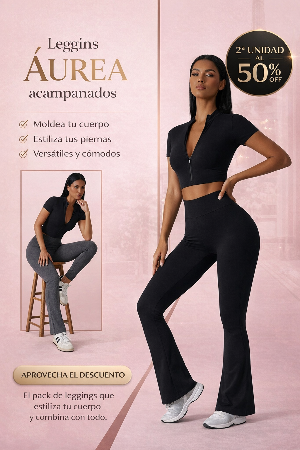 LEGGINS ÁUREA ACAMPANADOS™