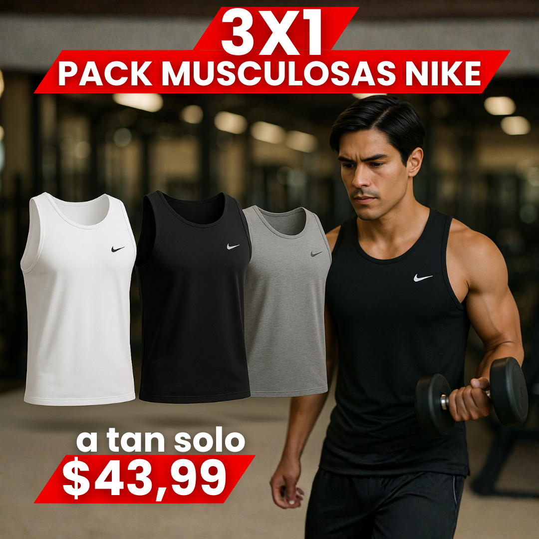 PACK x3 MUSCULOSA NIKE💪