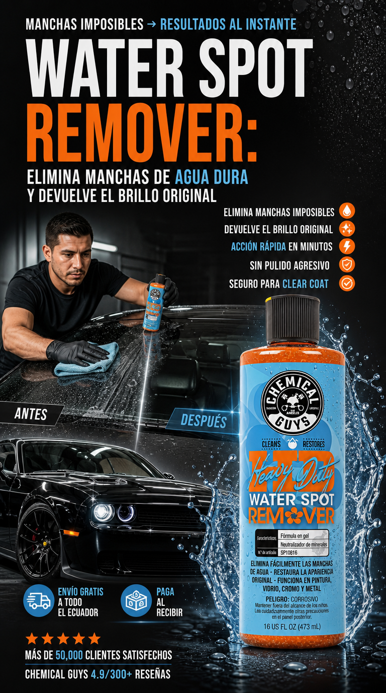 REMOVEDOR DE MANCHAS DE AGUA