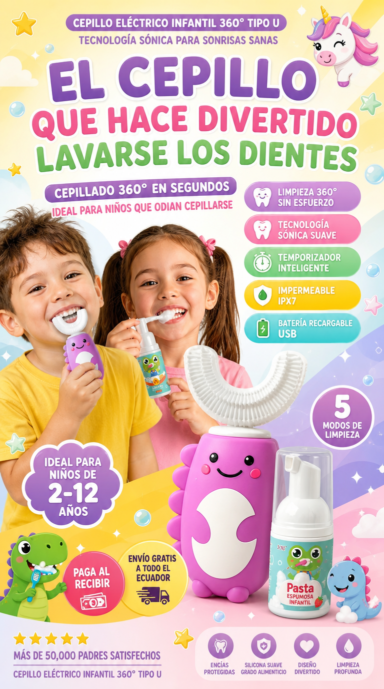 CEPILLO ELECTRICO PARA NIÑOS