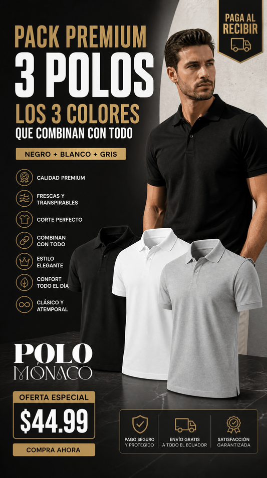 PACK 3 POLOS