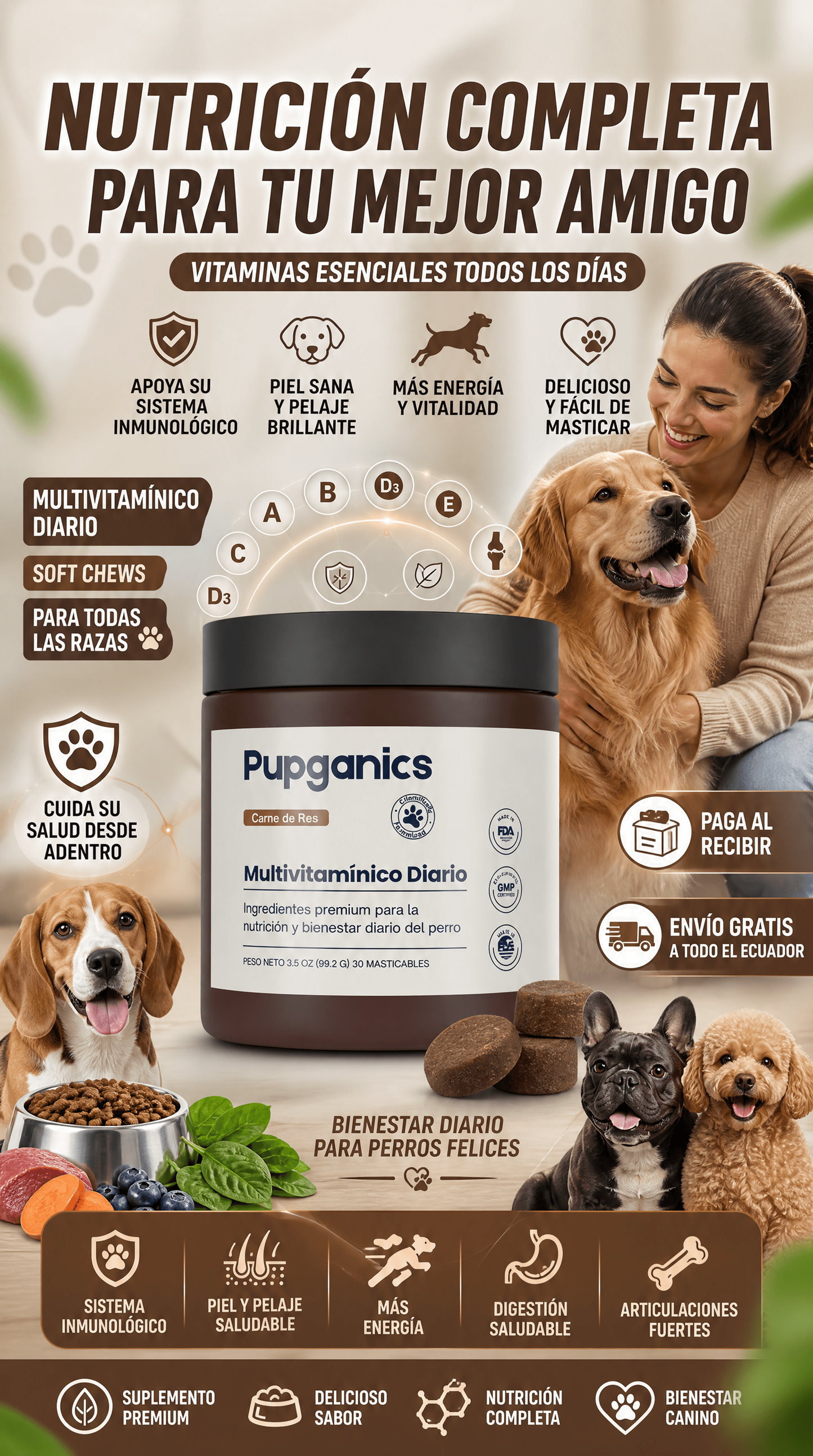 MULTIVITAMINICO PARA LOS PELUDITOS
