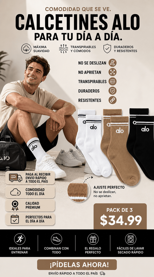 PACK 3 MEDIAS ALO