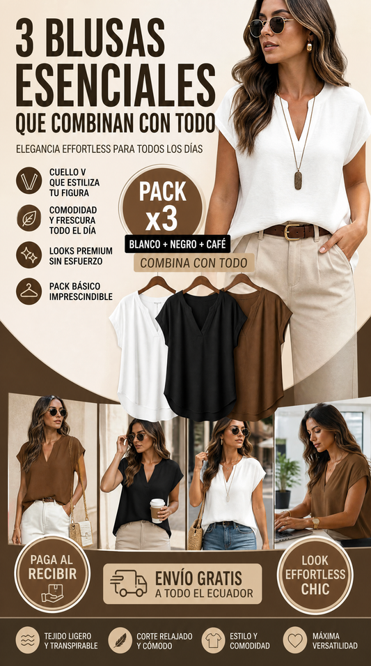 PACK 3 BLUSAS