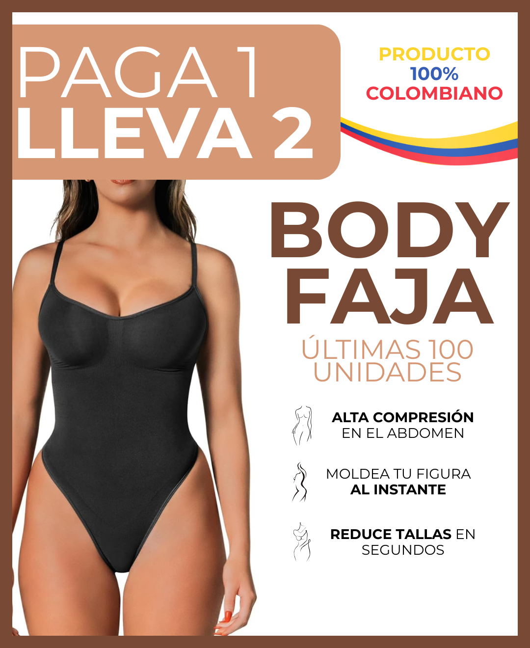 2X1 BODY FAJA MOLDEADOR COLOMBIANO
