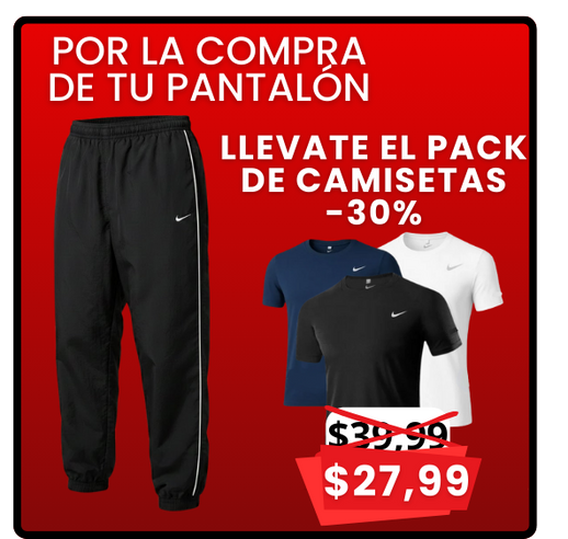 PACK 3 CAMISETAS NIKE